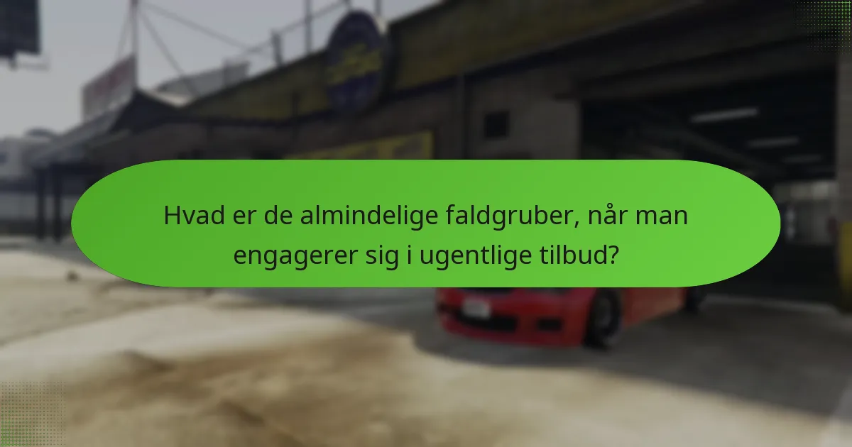 Hvad er berettigelseskravene for ugentlige særlige tilbud?
