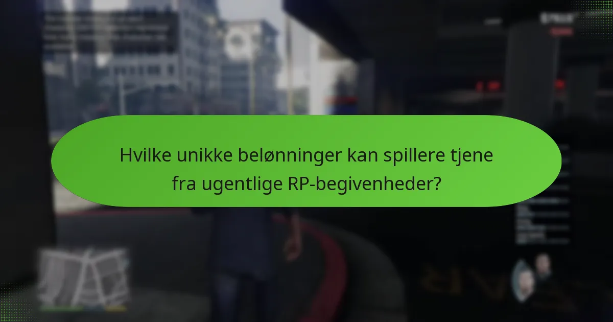 Hvilke unikke belønninger kan spillere tjene fra ugentlige RP-begivenheder?